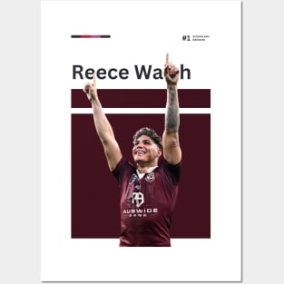 Reece Walsh Maroons Posters and Art